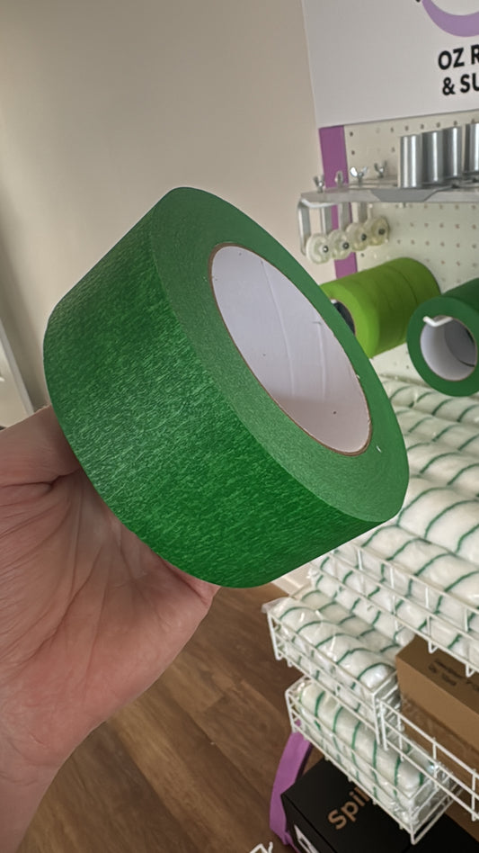 Low Tack Green Tape - 48mm - Pack of 18 Rolls